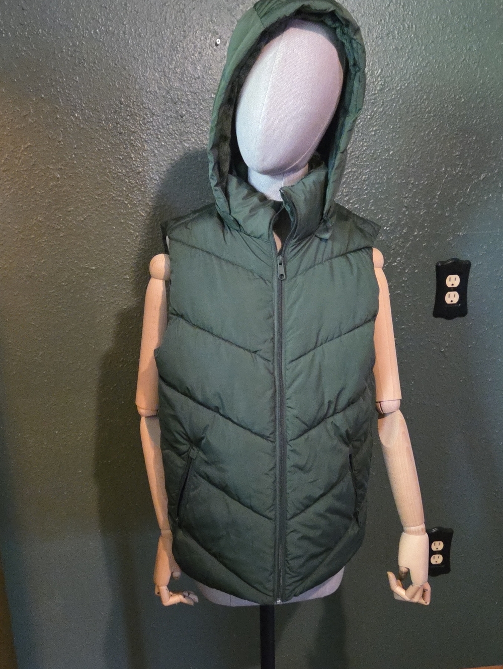 Forest Green Puffer Vest